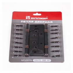 Петля  АЛЛЮР 2ВВ  бронза 100х75 (уп.-2)